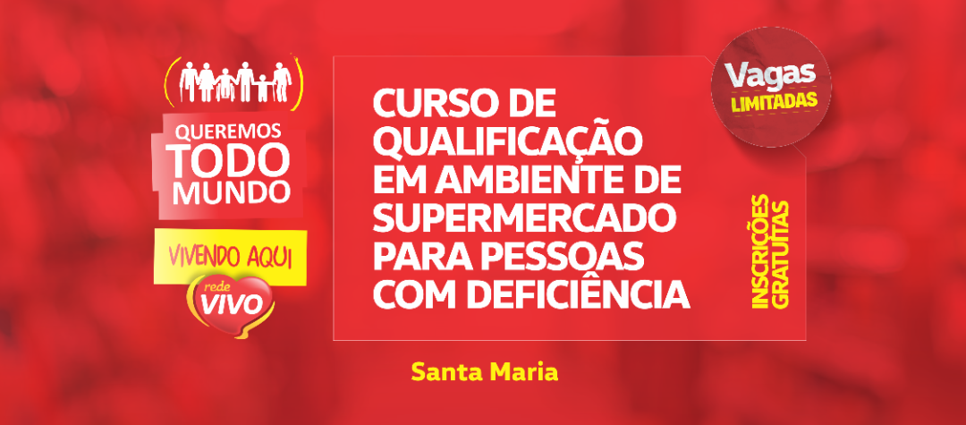 OPORTUNIDADE: Curso para PCDs em Santa Maria