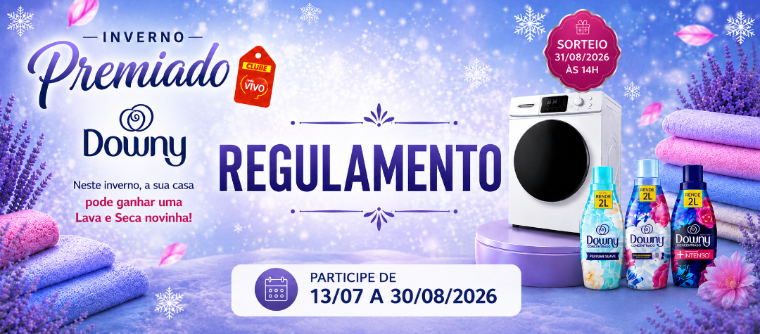 Regulamento Promoção Inverno Premiado Clube Rede Vivo & Downy