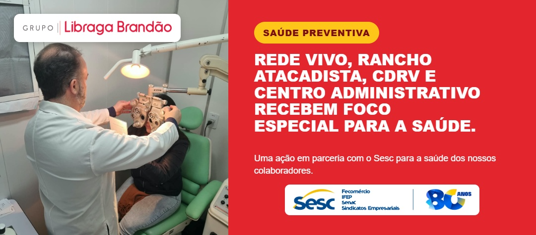 Rede Vivo e SESC promovem ações de saúde preventiva para colaboradores em Santa Maria