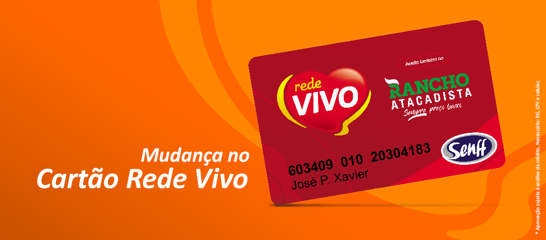 Mudança no Cartão Rede Vivo
