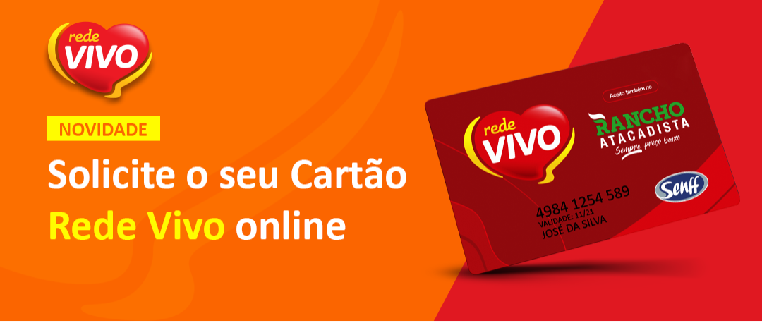 Cartão Rede Vivo agora pode ser solicitado on-line